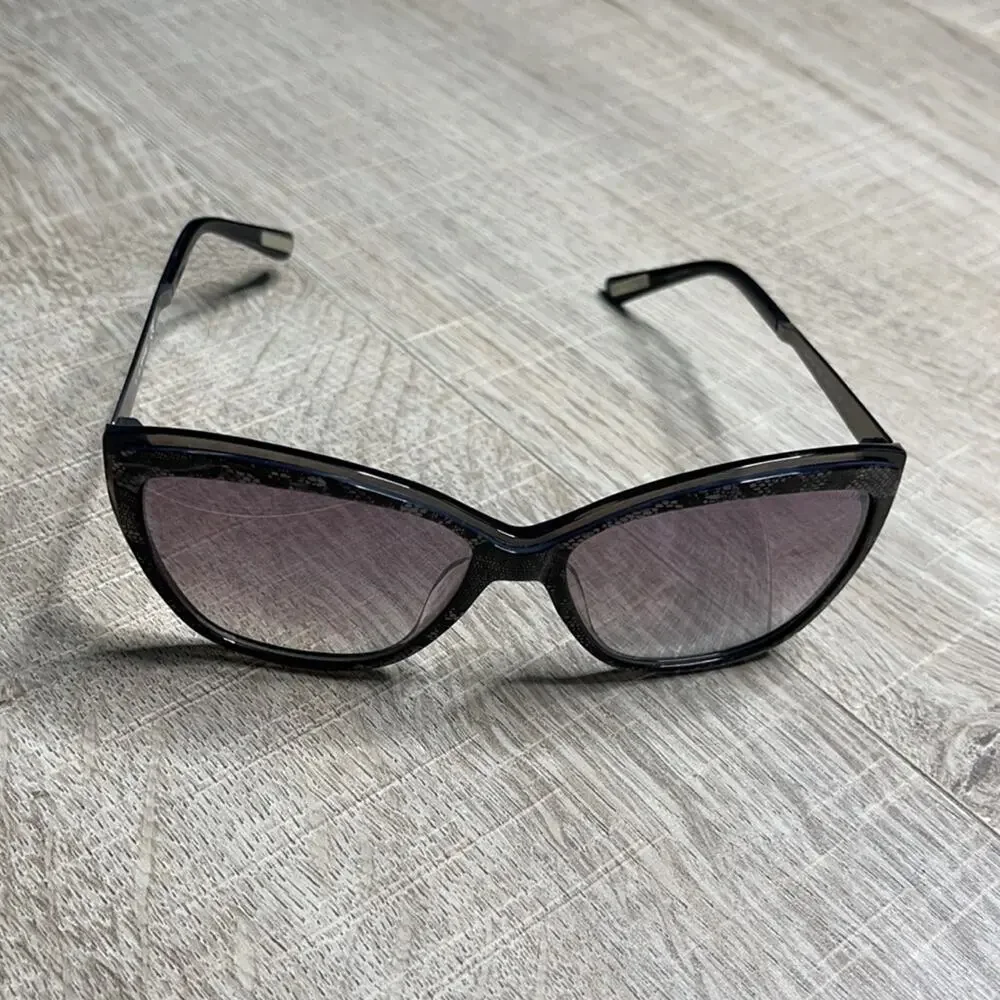 NWT MARCIANO Lace Cat Eye Sunglasses With Case